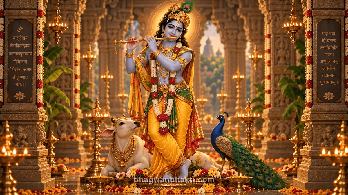 Shri Krishna Chalisa | श्री कृष्ण चालीसा - Krishna Bhagwan Bhakti